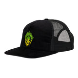 Creature Bonehead Flame Black Cord Trucker Cap