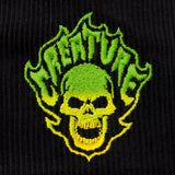 Creature Bonehead Flame Black Cord Trucker Cap