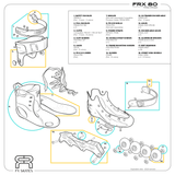 FR FRX 80 Black Rollerblades technical sheet