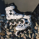 FR FRX 80 White Rollerblades in environment