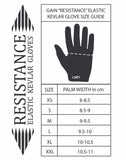 Gain Resistance Kevlar Gloves Size Chart