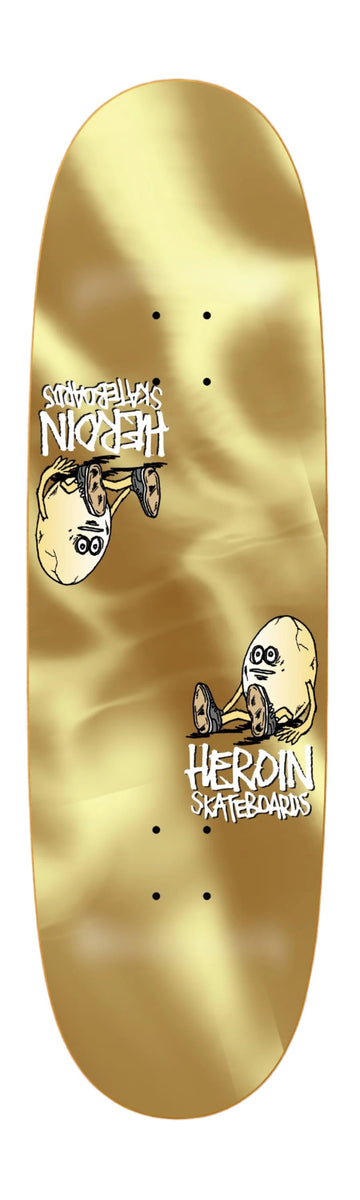 Heroin The Symmetrical Gold Egg 9.25 Skateboard Deck – World Of
