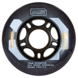 Iqon Access 76mm 85a Dark Grey 4 Pack Rollerblade Wheels