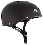S-One Mega Lifer Black Gloss Helmet Side