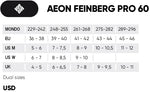 USD Aeon Feinberg Size Chart