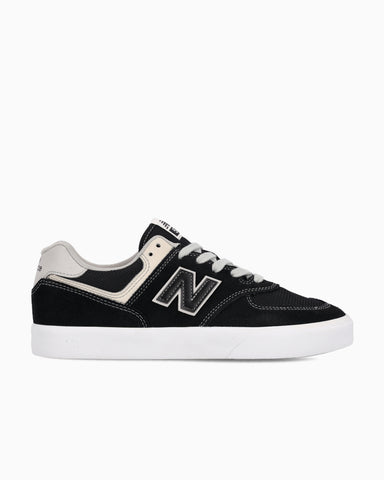New Balance Numeric 574 Vulc Black/Grey Skateboard Shoes