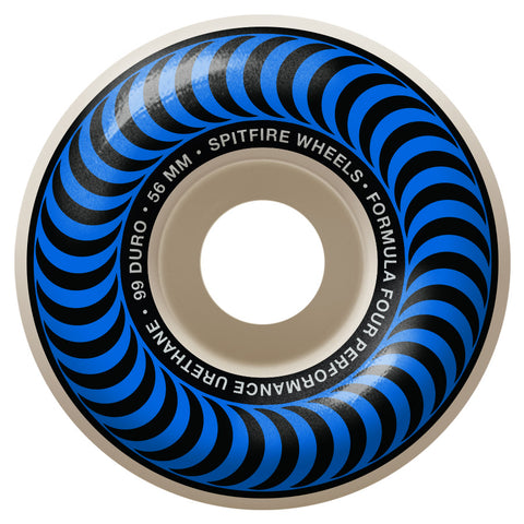Spitfire Formula 4 Classic Swirl 99D 56mm Blue Skateboard Wheels