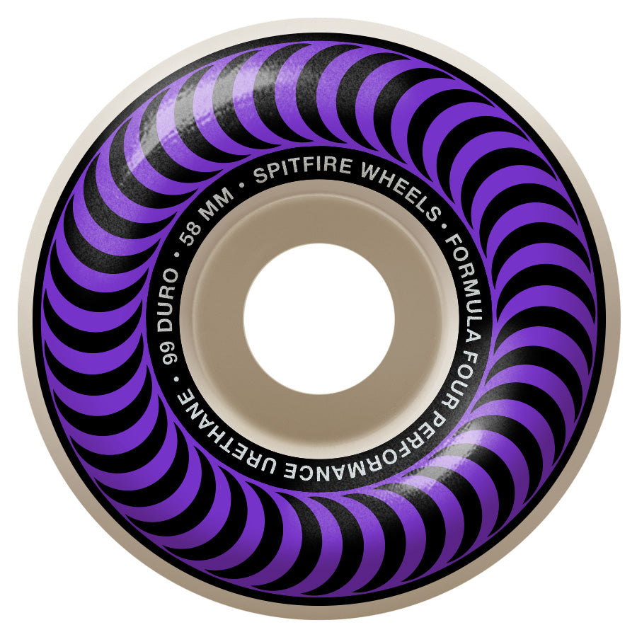 SPITFIRE フォーマル4 O.G. CLASSICS パープル 56mm Spitfire Formula Four 99D O.G. Classics Skateboard Wheel 4-pack