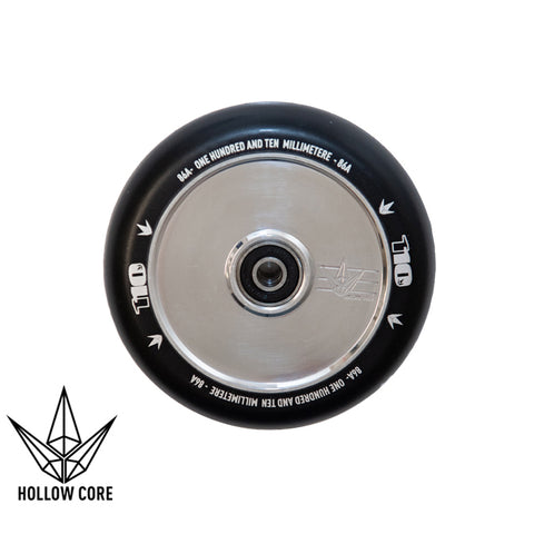 Envy Hollowcore Black Silver 110mm Scooter Wheel