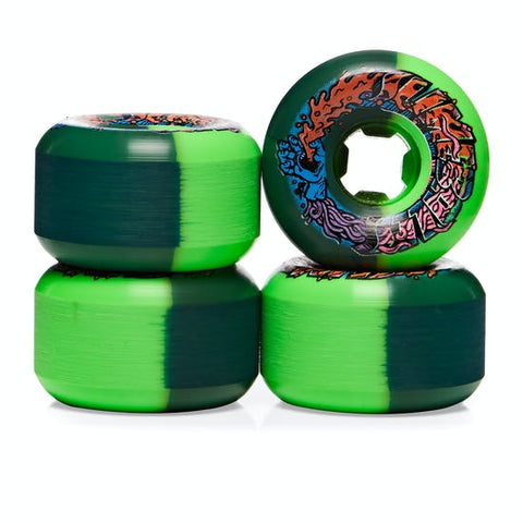 Santa Cruz Slime Balls Speed Balls 56mm/99a Green/Black Skateboard Wheels