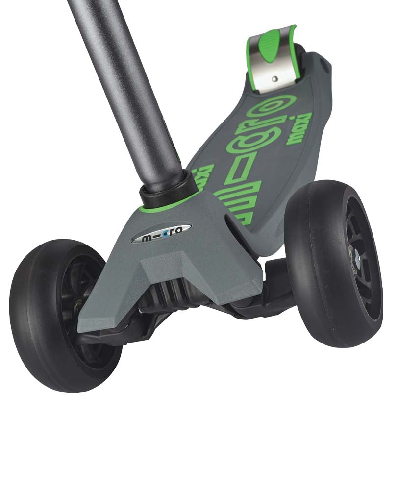 Micro Maxi Deluxe Pro Grey Green Scooter World Of Wheelcraft