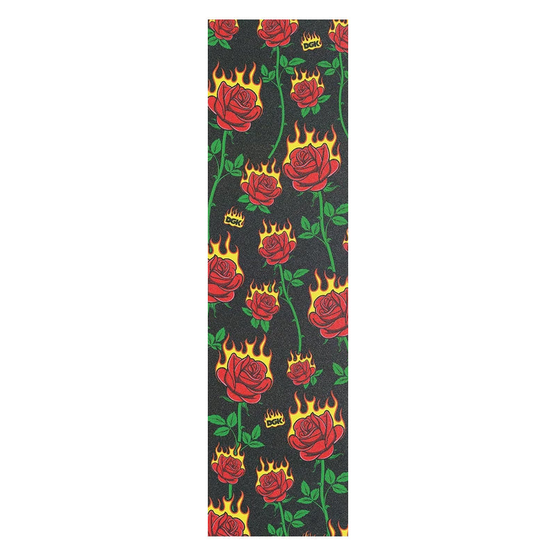 DGK Flaming Rose Skateboard Griptape World Of Wheelcraft