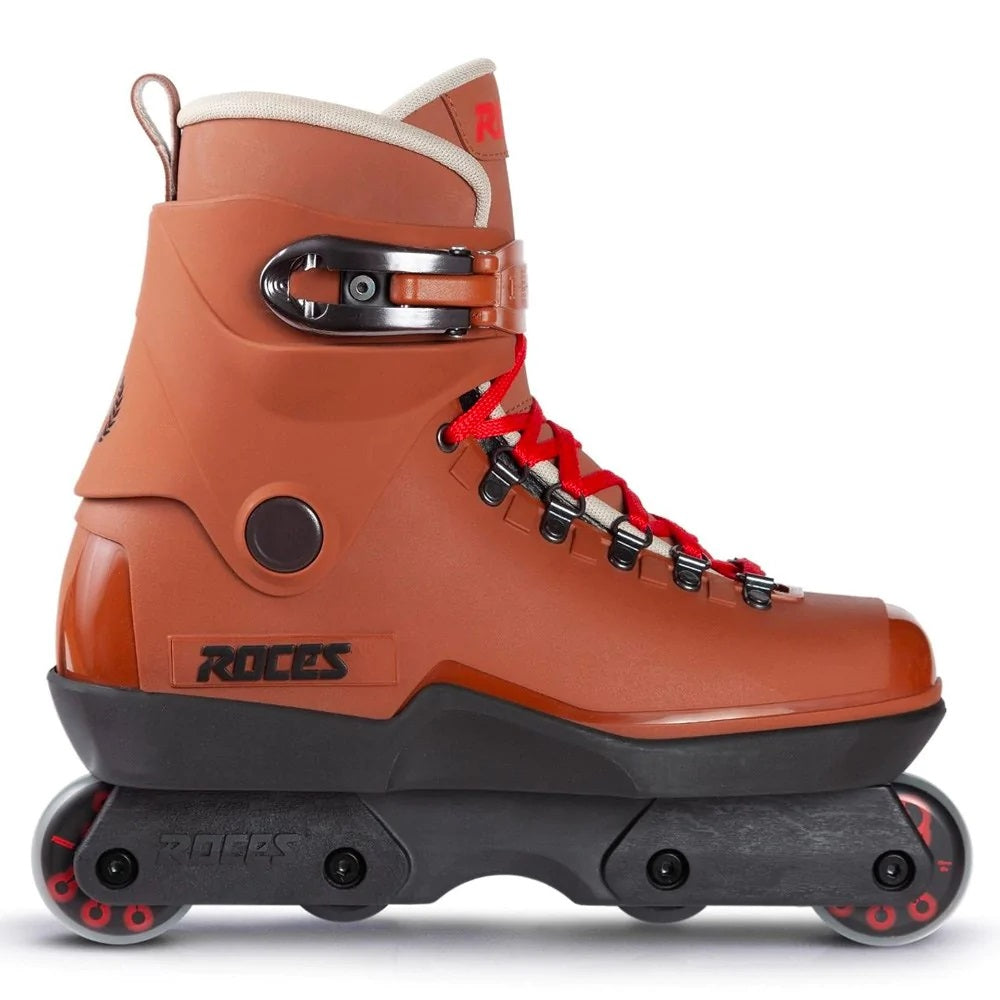 Rollers Agressifs Roces M12 UFS Enfant – Coque Polyuréthane, Fermeture Boucle Alu, Roues 58mm 88A, Fabriqué En Italie