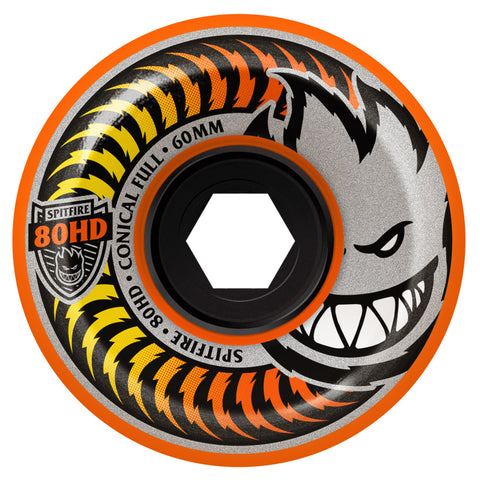 Spitfire Conical Full Fade Orange 55mm/80a Skateboard Wheels