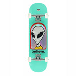 Alien Workshop Believe Hologram Teal 8.25" Complete Skateboard