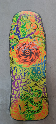 Santa Cruz Winkowski Dope Planet Two 10.34" x 30.54" SIGNED Skateboard Deck