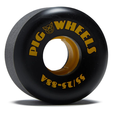 Pig RT'S 55mm/88a Black Skateboard Wheels