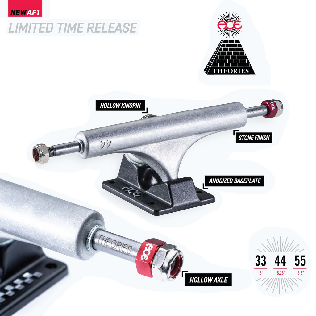 Ace AF1 Hollow 44 Theories Skateboard Trucks World Of Wheelcraft