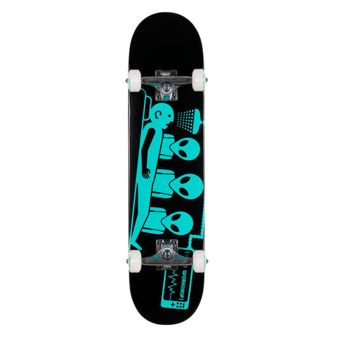 Alien Workshop Abduction Black Teal 7.5 Complete Skateboard