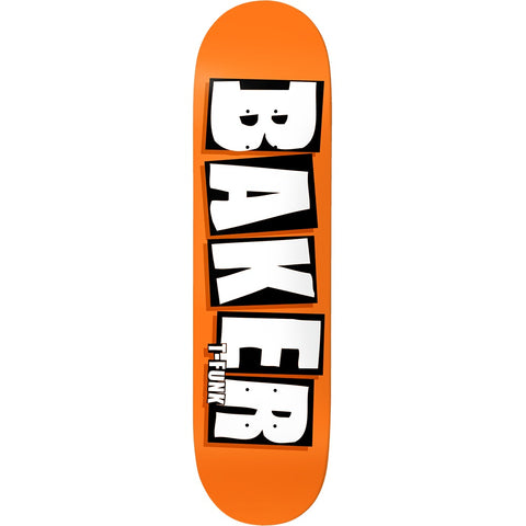 Baker T-Funk Neon Orange B2 8.25 Skateboard Deck