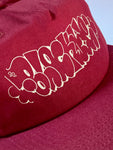 Blockade Industries Maroon Hat print detail