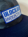 Blockade Industries Navy Mesh Hat patch detail