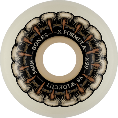 Bones X-Formula V6 Grippin Wolf 54mm 99a Skateboard Wheels