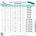 Brunny Hardcore Dragon Black Plate Chuffed Size Chart
