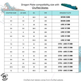 Brunny Hardcore Dragon Black Plate Chuffed Size Chart