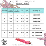 Brunny Hardcore Dragon Black Plate Moxi Lolli & Panther Size Chart