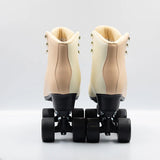 Chuffed Sunrise Apricot Cloud Cruiser Rollerskates pair rear view