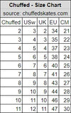 Chuffed size chart