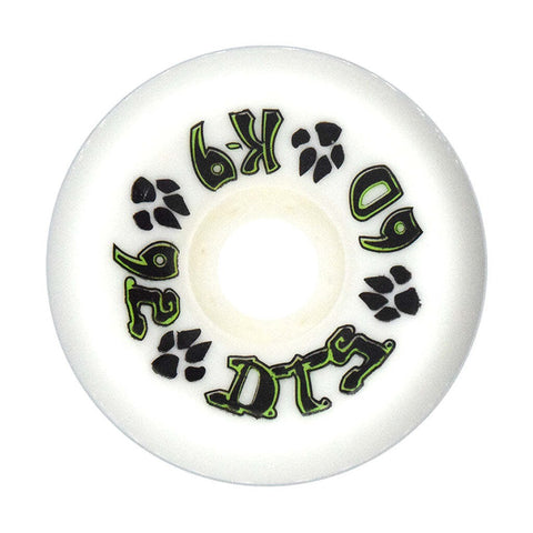 Dogtown K9 60mm 92a 80s white skateboard wheels