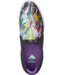 Emerica Wino G6 X Dinosaur Jr. Black/Purple Slip-On Skateboard Shoes
