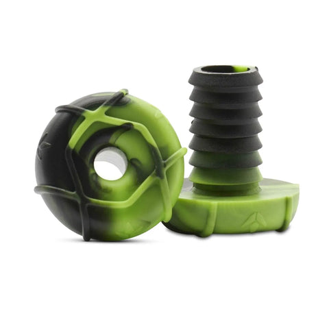 Envy Nylon Bar Ends Black Green