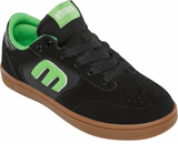 Etnies Kids Windrow Black Green Gum Skateboard Shoes