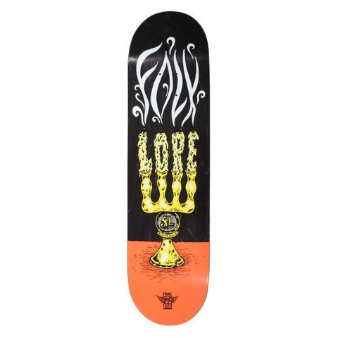 Folklore Candle Orange Fibretech Lite 8.25 Skateboard Deck