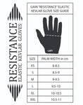 Gain Dropbear Kevlar Gloves Size Chart