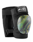 Gain The MVP Gold Green Swirl Knee Pads