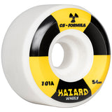 Hazard Radioactive CS Conical 54mm 101A Skateboard Wheels angled view