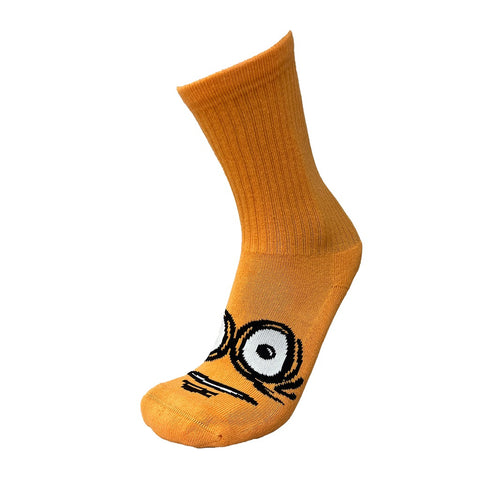 Heroin Big Egg Neon Orange Socks