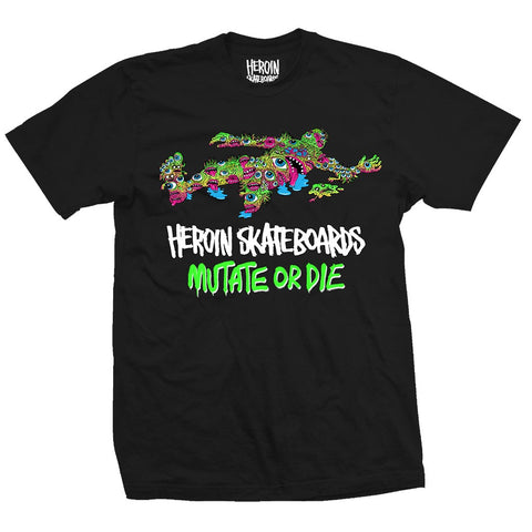 Heroin Good Shit Mutated Black Tee
