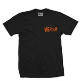 Heroin King Croc Black Tee