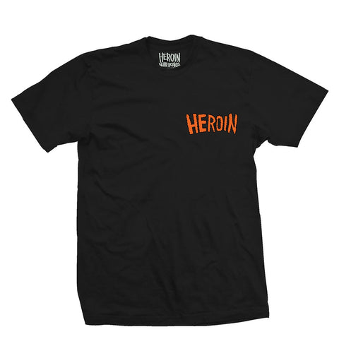 Heroin King Croc Black Tee