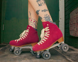 Chuffed Burgundy Rollerskates