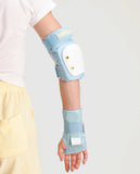 Impala Adult Pastel Blue 3 Pad Set elbow and wrist on model