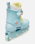 Impala Lightspeed Sky Blue Yellow Rollerblades rear side view