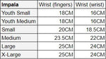 Impala Wrist Guard Size Chart