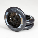 Iqon Access Dark Grey 125mm 85a 3 Pack Rollerblade Wheels