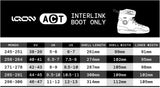 Iqon Act Interlink Black Rollerblade Boot Size Chart